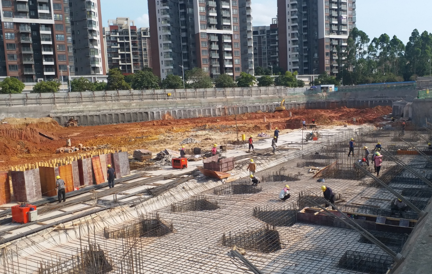 东莞常平金地名京花园基坑及桩基础工程